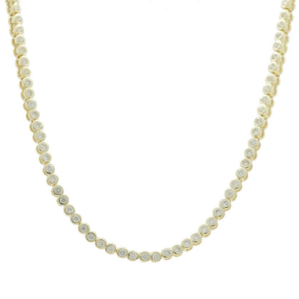 Tennis Necklace Chunky Clear